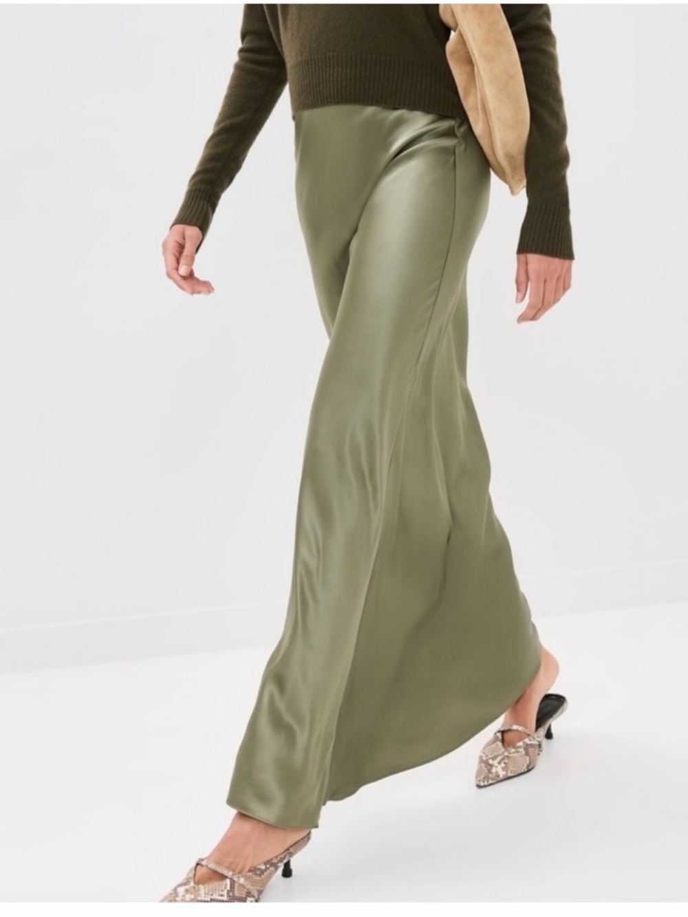 Reformation Bella Silk Skirt